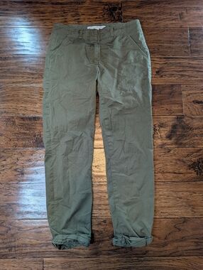 Veronica Beard Women's Cropped Pants in Green Size 4